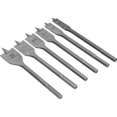 Sparta Комплект свредла за дърво 6бр, 6-стенна опашка sparta 7040557 (7040557)