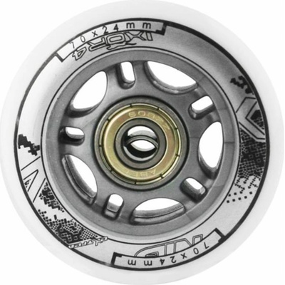 Sestava bílých PU koleček 70x24 + ložiska ABEC7 NILS Extreme