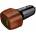 Energizer Зарядно за кола Energizer - D38WO, USB-A/C, 38W, кафяво (D38WO)