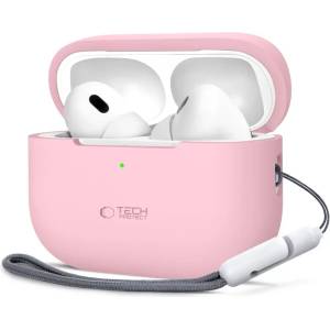 Tech-protect силиконов калъф за Apple AirPods Pro 1/2 dusty pink (5906302313709)