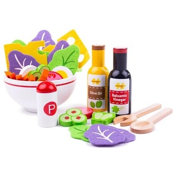 Bigjigs Toys - Дървен детски комплект за салата (BJ437)