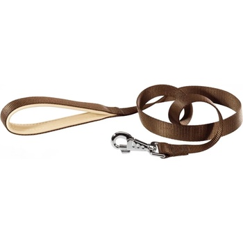 Ferplast Daytona Lead - Повод за кучета с ергономична форма на дръжката, 25 мм/120 см. - кафяв