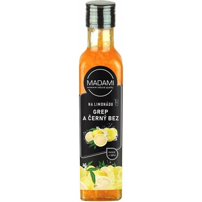 Madami Ovocie Na Limonáde Grep a Bezinka 65 % 250 ml