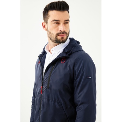 River Club Мъжки дъждобран с качулка y-23 - Тъмносин #408316 (408316_Тъмносин)