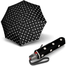 Knirps T.200 Medium duomatic dot Art dámsky plne-automatický dáždnik černý