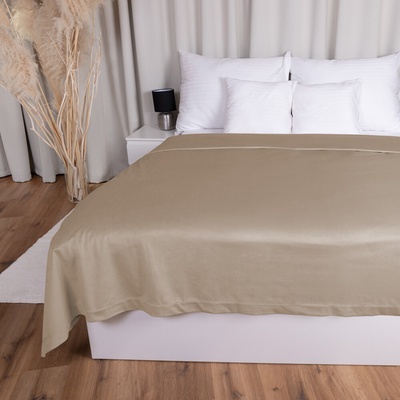 Biante Zamatový prehoz na posteľ Velvet Prémium SVP-042 Béžovohnedý 220x240 cm