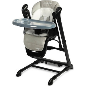 Caretero Столче За Хранене + Люлка шезлонг Indigo Black Grey Caretero (TERO-7650)