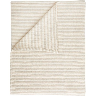 Bianca Cotton Muslin Stripe deka přírodní 150x200