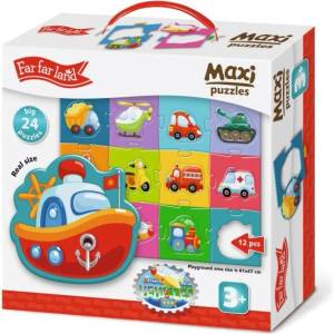 Far Far Land Maxi пъзел 24. Превозни средства (61*47 см)