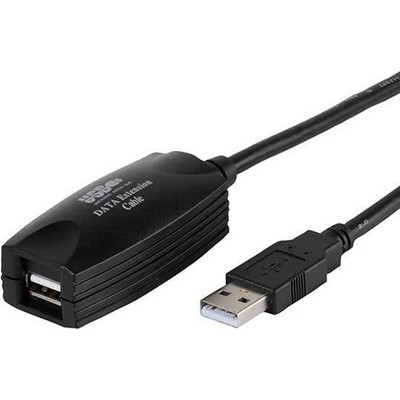 Vivanco Кабел Vivanco 45282, USB A(м) към USB A(ж), 5m, с вграден усилвател, черен (45282)