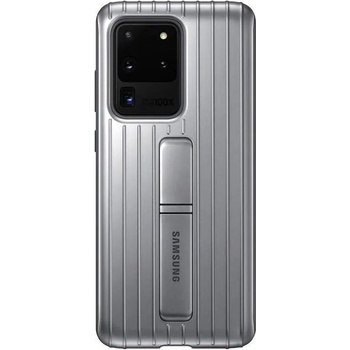 Samsung Protective Standing Cover EF-RG988CSE - оригинален хибриден кейс за Samsung Galaxy S20 Ultra (сребрист)