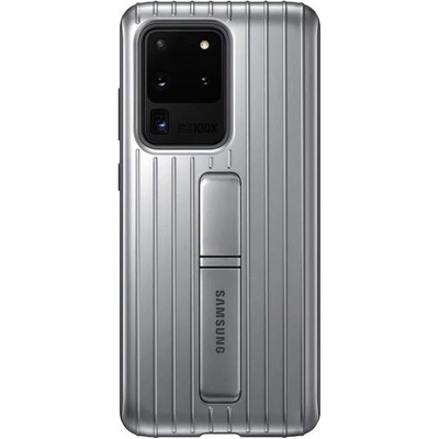 Samsung Protective Standing Cover EF-RG988CSE - оригинален хибриден кейс за Samsung Galaxy S20 Ultra (сребрист)