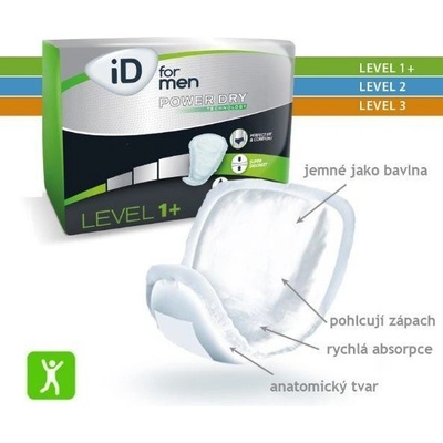 iD for men Level 1+ 10 ks