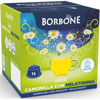 Caffé Borbone Bylinný harmančekový čaj s melatonínom kapsule do Dolce Gusto 16 ks