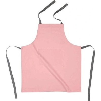 Tiseco Home Studio Světle růžová bavlněná kuchyňská zástěra