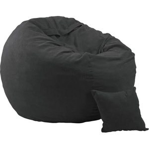 Pufrelax Комплект, Барбарон и декоративна възглавница 800л. , King Size XL - Eerie black, Перящ се калъф, Трансформира се в легло, Пълнеж с микс от мемори пяна и дунапрен, Гама Plush honey