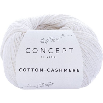 Katia Cotton Cashmere 52 White Плетива прежда (949-52-KATIA)