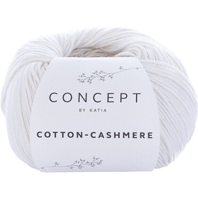 Katia Cotton Cashmere 52 White Плетива прежда (949-52-KATIA)