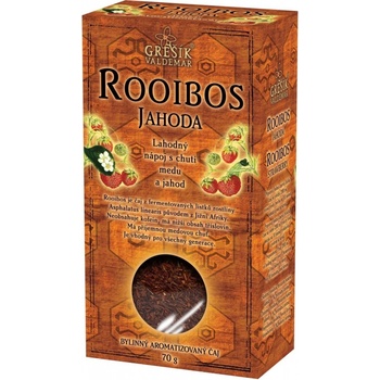 Grešík Čaje 4 světadílů Rooibos Jahoda 70 g