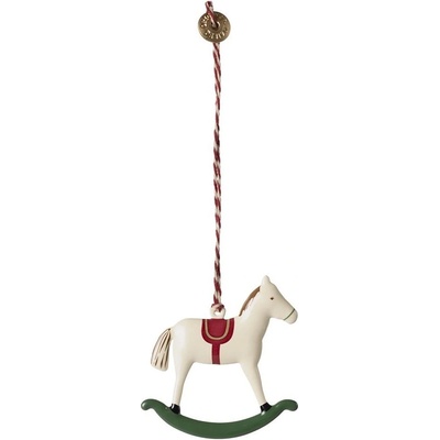 Maileg Kovová vánoční ozdoba Rocking Horse multi barva kov – Zboží Dáma
