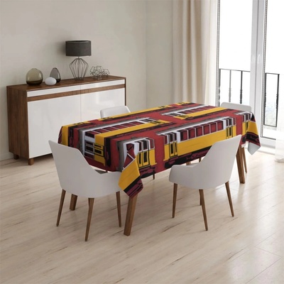 Sablio Obrus Lisabonské historické električky Červený Pattern 130x170 cm