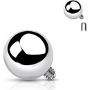 Šperky4U náhradní kulička k labretě titan závit TIT1067-1204