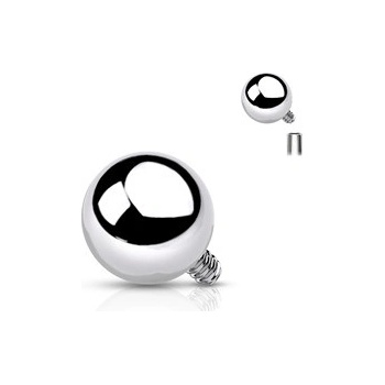 Šperky4U náhradní kulička k labretě titan závit TIT1067-1204