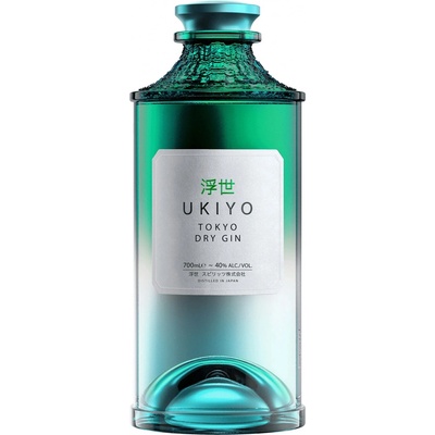 Ukiyo Japanese Tokyo Dry Gin 40% 0,7 l (čistá fľaša)