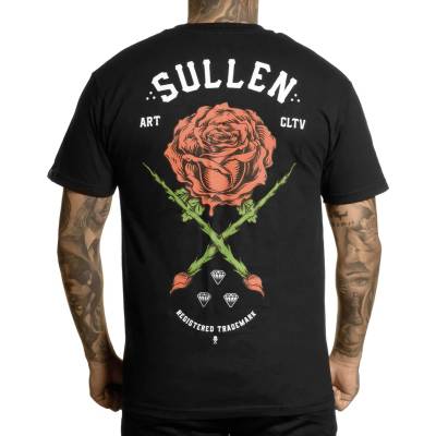 SULLEN мъжка тениска sullen - rose badge - scm6464_bk