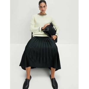Marks & Spencer Изключително мек пуловер с деколте и контрастни ръбове Marks & Spencer кремав Marks & Spencer | Bezhov | ЖЕНИ | 10