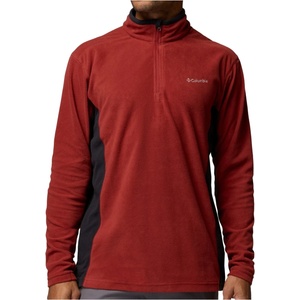 Columbia Мъжки поларен пуловер Columbia Klamath Range II Half Zip Fleece jumper - Red Oxide / Black - размер S (005-6146-0712)
