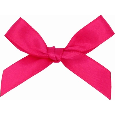 Saténová mašle 10 mm/5 cm x 3,5 cm (25 ks) fuchsiová