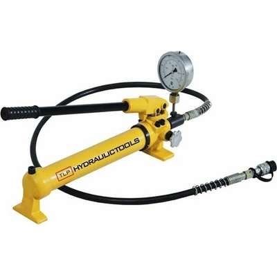 Ruční hydraulická pumpa dvourychlostní, tlak 700 bar, s tlakoměrem - HHB-700B
