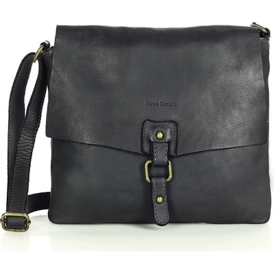 Mazzini dámská kožená crossbody kabelka M46 černá