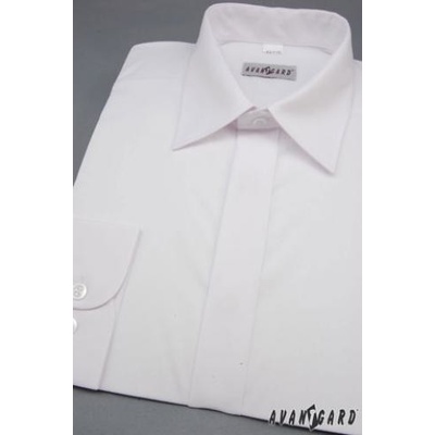 Avantgard košile Klasik s krytou légou 4621 bílá
