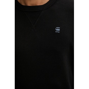 G-Star RAW Памучна блуза с дълги ръкави G-Star в черно с изчистен дизайн D25076. D976 (D25076.D976)