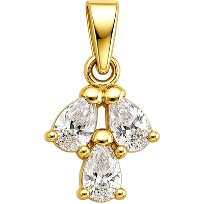 Zlaton Přívěsek žluté zlato se zirkony výška 1.6 cm váha 0.9 g 000192408226