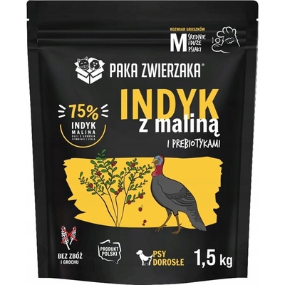 Paka Zwierzaka Turkey with raspberry M 1,5 kg