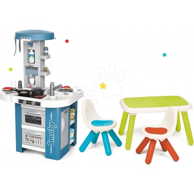 Smoby Set kuchyňka s technickým vybavením Tech Edition elektronická se stolem a dvěma židlemi – Sleviste.cz