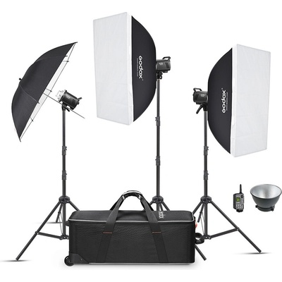 Godox Sada Godox MS300V-D, 3x blesk MS300-V 300Ws s příslušenstvím