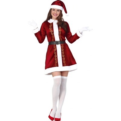 Fiestas Guirca Дамска костюм - г-жа Клаус Размер - Възрастни: L