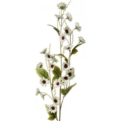 Velká umělá květina bílá pomněnka – 107 cm