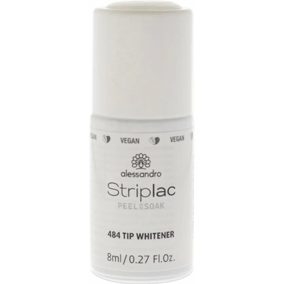 alessandro Striplac Peel & Soak, 484 Tip Whitener – 8 ml -bělící lak na konce nehtů