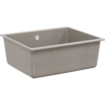 vidaXL Мивка Сив 530 x 460 мм 80% Кварц и 20% Смола (42028425)