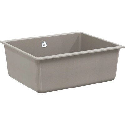 vidaXL Мивка Сив 530 x 460 мм 80% Кварц и 20% Смола (42028425)