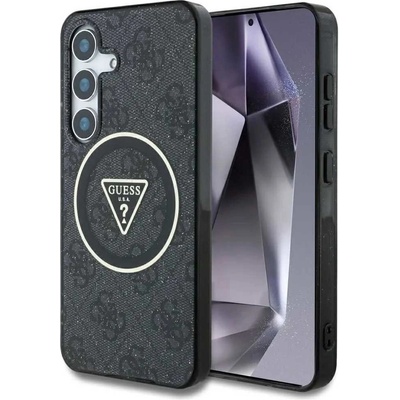 Guess Magnetic IML Metal Glitter 4G Circle Triangle Samsung S25 černé GUHMS25SHG4PRTGK – Zboží Živě