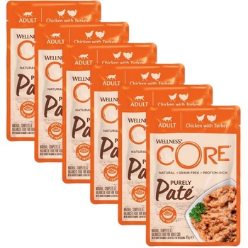 Wellness Core Purely Paté пиле и пуйка 6 x 85 г