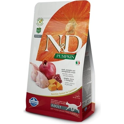 N&D Pumpkin Adult Cat Grain Free Quail & Pomegranate 1,5 kg