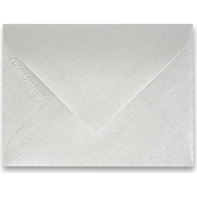 CLAIREFONTAINE Obálka CF - 100x75 mm, strieborná 120g (20ks)
