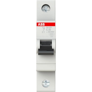ABB Автоматичен прекъсвач ABB SH201-C25 - 1 P, 25 A, 6 kA (2CDS211001R0254)